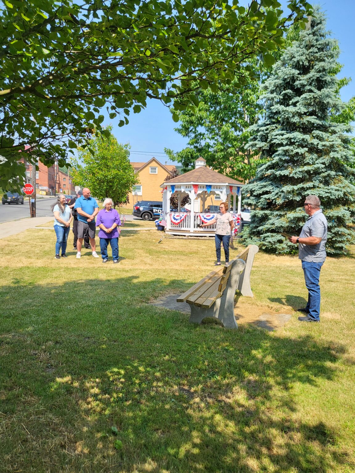 Stephen M. Szymusiak Sr. Proclamation /Bench Dedication Nanty Glo Borough