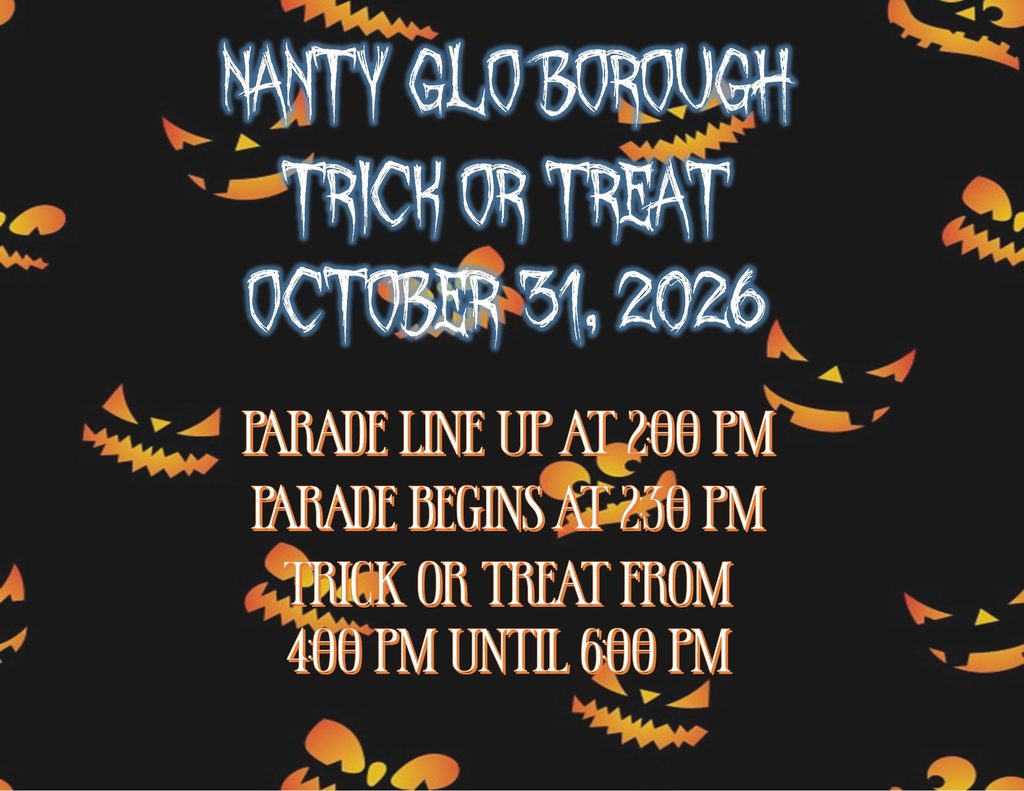 Halloween parade starts at 2:30 PM and Trick or Treat is from 4:00 Pm until 6:00 PM on October 31, 2026